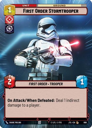 First Order Stormtrooper (Hyperspace Foil) (866) - JTL - Common - Foil