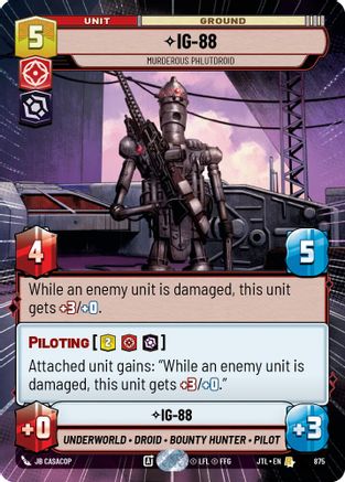 IG-88 - Murderous Phlutdroid (Hyperspace Foil) (875) - JTL - Rare - Foil