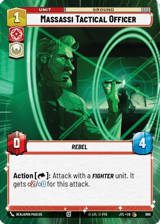 Massassi Tactical Officer (Hyperspace Foil) (880) - JTL - Common - Foil