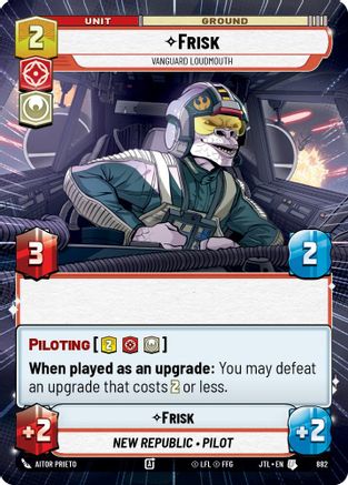 Frisk - Vanguard Loudmouth (Hyperspace Foil) (882) - JTL - Uncommon - Foil