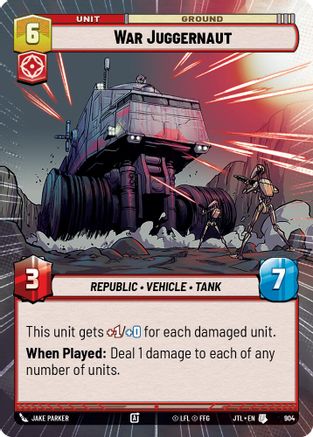 War Juggernaut (Hyperspace Foil) (904) - JTL - Uncommon - Foil
