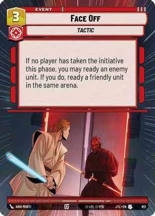 Face Off (Hyperspace Foil) (912) - JTL - Uncommon - Foil