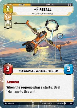 Fireball - An Explosion With Wings (Hyperspace Foil) (932) - JTL - Uncommon - Foil