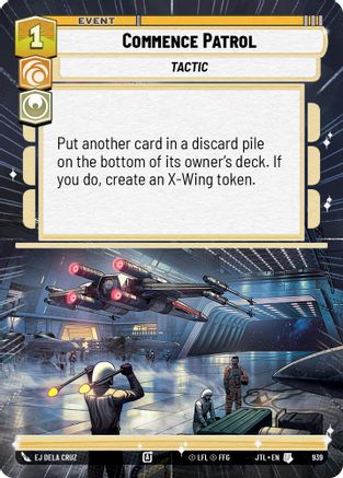 Commence Patrol (Hyperspace Foil) (939) - JTL - Uncommon - Foil