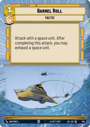 Barrel Roll (Hyperspace Foil) (962) - JTL - Common - Foil