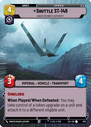 Shuttle ST-149 - Under Krennic's Authority (Hyperspace Foil) (976) - JTL - Uncommon - Foil