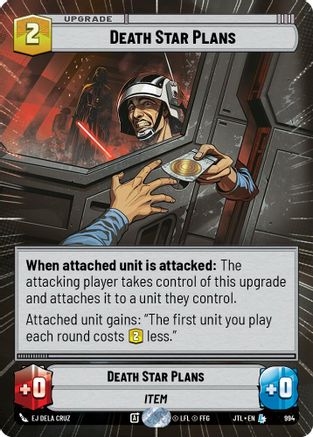 Death Star Plans (Hyperspace Foil) (994) - JTL - Legendary - Foil