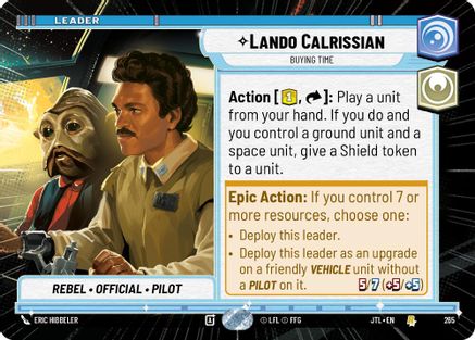 Lando Calrissian - Buying Time (Hyperspace) (265) - JTL - Rare