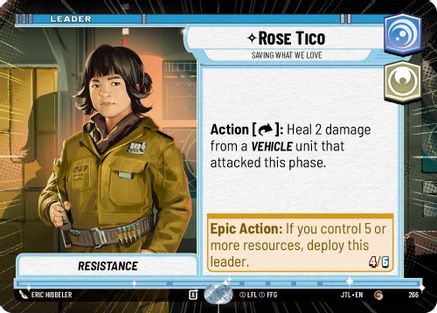 Rose Tico - Saving What We Love (Hyperspace) (266) - JTL - Common