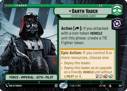 Darth Vader - Victor Squadron Leader (Hyperspace) (268) - JTL - Common
