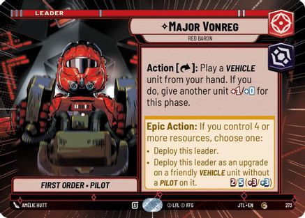 Major Vonreg - Red Baron (Hyperspace) (273) - JTL - Common