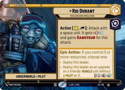 Rio Durant - Wisecrack Wheelman (Hyperspace) (277) - JTL - Common