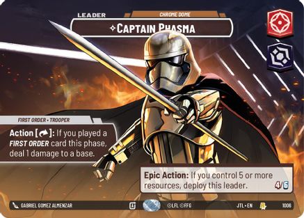 Captain Phasma - Chrome Dome (Showcase) (1006) - JTL - Rare - Foil