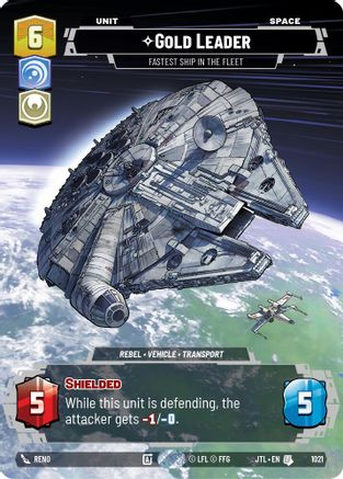 Gold Leader - Fastest Ship in the Fleet (Prestige) (1021) - JTL - Uncommon