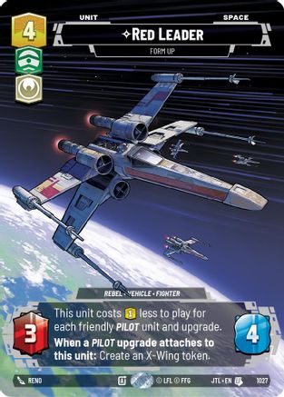Red Leader - Form Up (Prestige) (1027) - JTL - Uncommon