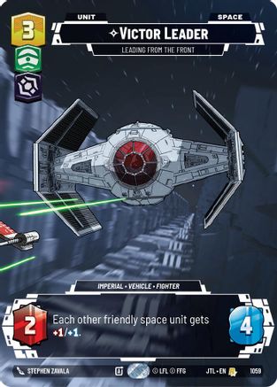 Victor Leader - Leading from the Front (Prestige Foil) (1059) - JTL - Rare - Foil