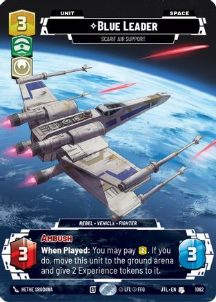 Blue Leader - Scarif Air Support (Prestige Foil) (1062) - JTL - Uncommon - Foil
