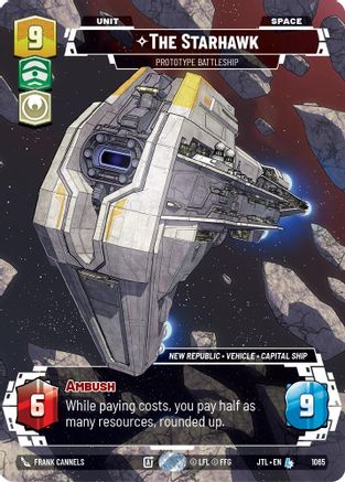 The Starhawk - Prototype Battleship (Prestige Foil) (1065) - JTL - Legendary - Foil