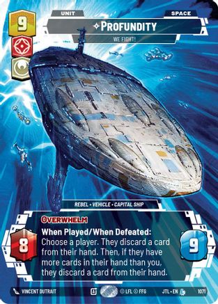 Profundity - We Fight! (Prestige Foil) (1071) - JTL - Legendary - Foil