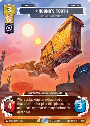 Hound's Tooth - Reliable and Deadly (Prestige Foil) (1074) - JTL - Special - Foil