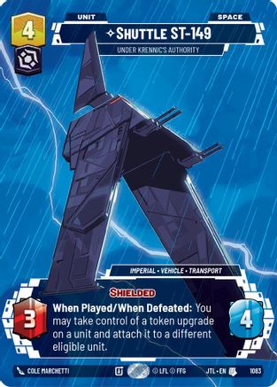 Shuttle ST-149 - Under Krennic's Authority (Prestige Foil) (1083) - JTL - Uncommon - Foil