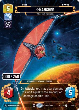 Banshee - Crippling Command (Serialized) (1087) - JTL - Uncommon - Foil