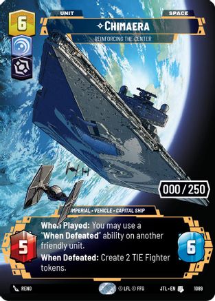 Chimaera - Reinforcing the Center (Serialized) (1089) - JTL - Uncommon - Foil