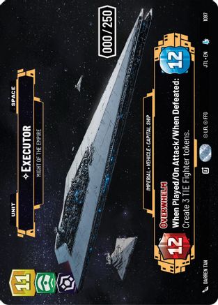 Executor - Might of the Empire (Serialized) (1097) - JTL - Legendary - Foil