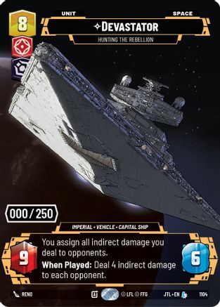 Devastator - Hunting the Rebellion (Serialized) (1104) - JTL - Legendary - Foil
