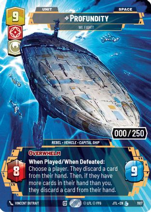 Profundity - We Fight! (Serialized) (1107) - JTL - Legendary - Foil