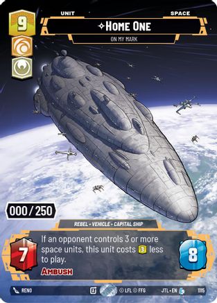 Home One - On My Mark (Serialized) (1115) - JTL - Legendary - Foil