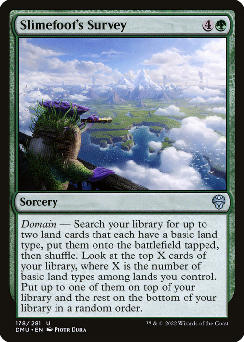 Slimefoot's Survey (DMU-178) - uncommon - Foil
