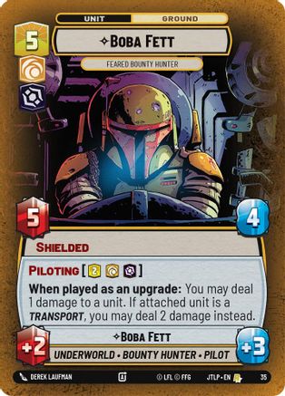 Boba Fett - Feared Bounty Hunter (Foil) (35) - JTL-WPP - Rare - Foil