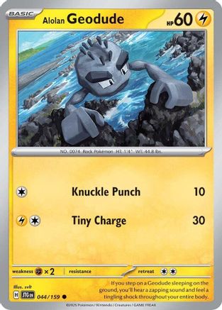 Alolan Geodude (044/159) - SJT  - Common