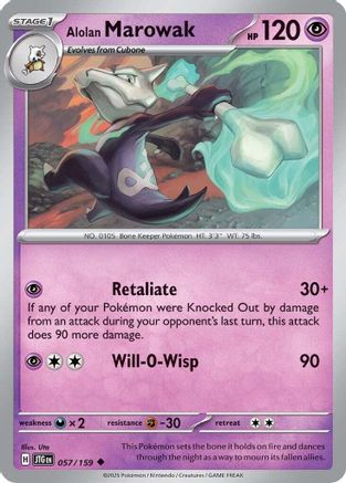Alolan Marowak (057/159) - SJT  - Uncommon