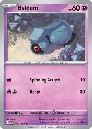 Beldum (061/159) - SJT  - Common - Reverse Holofoil