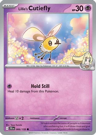 Lillie's Cutiefly (066/159) - SJT  - Common - Reverse Holofoil