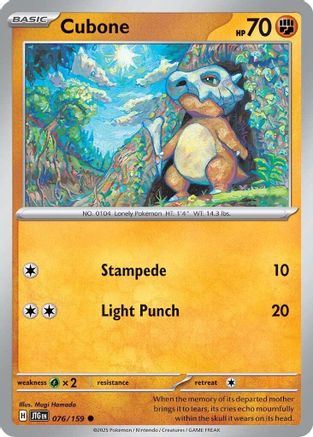 Cubone (076/159) - SJT  - Common