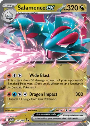 Salamence ex (114/159) - SJT  - Double Rare - Holofoil