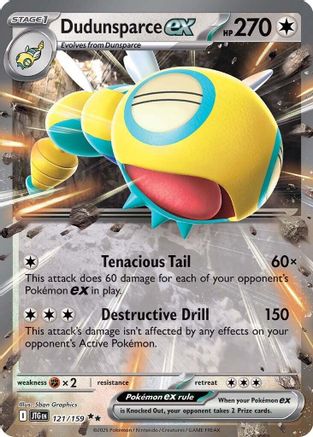 Dudunsparce ex (121/159) - SJT  - Double Rare - Holofoil