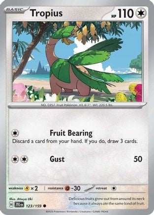 Tropius (123/159) - SJT  - Common - Reverse Holofoil