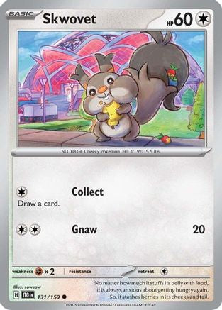 Skwovet (131/159) - SJT  - Common - Reverse Holofoil