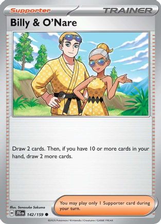 Billy & O'Nare (142/159) - SJT  - Common - Reverse Holofoil