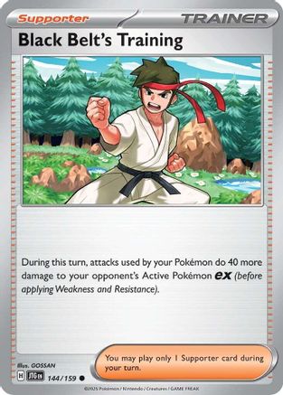 Black Belt's Training (144/159) - SJT  - Common - Reverse Holofoil