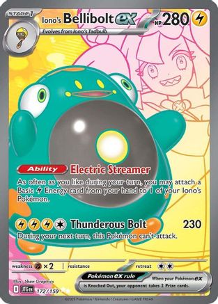 Iono's Bellibolt ex (172/159) - SJT  - Ultra Rare - Holofoil