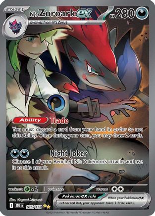 N's Zoroark ex (185/159) - SJT  - Special Illustration Rare - Holofoil
