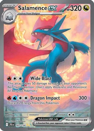Salamence ex (187/159) - SJT  - Special Illustration Rare - Holofoil