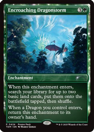 Encroaching Dragonstorm (PPTDM-424) - promo - Foil