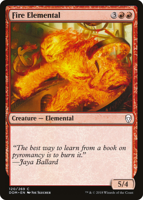 Fire Elemental (DOM-120) - common - Foil