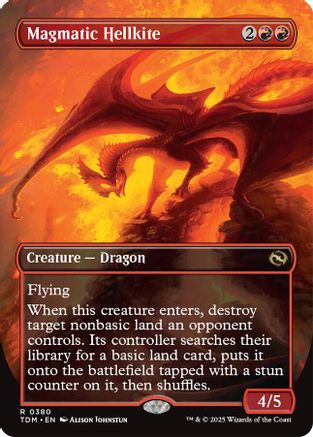 Magmatic Hellkite // Magmatic Hellkite (TDM-380) - rare (Borderless)